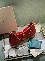 Bvlgari Serpenti Baia red shoulder bag - 4