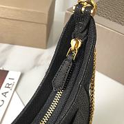 Bvlgari Serpenti Ellipse Black Leather Shoulder Bag - 5