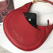 Bvlgari Serpenti Ellipse Red Leather Shoulder Bag - 6