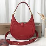 Bvlgari Serpenti Ellipse Red Leather Shoulder Bag - 5