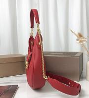 Bvlgari Serpenti Ellipse Red Leather Shoulder Bag - 3