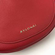 Bvlgari Serpenti Ellipse Red Leather Shoulder Bag - 2