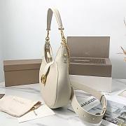 Bvlgari Serpenti Ellipse White Leather Shoulder Bag - 5