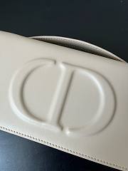 Dior CD Signature Mini White Calfskin Bag - 2