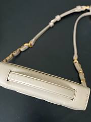 Dior CD Signature Mini White Calfskin Bag - 3