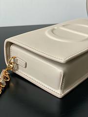 Dior CD Signature Mini White Calfskin Bag - 6