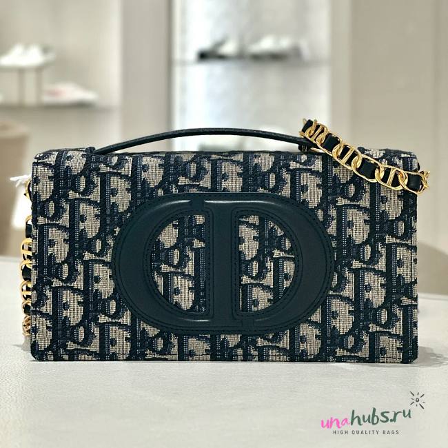 Dior CD Signature Mini Monogram Calfskin Bag - 1