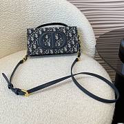 Dior CD Signature Mini Monogram Calfskin Bag - 4