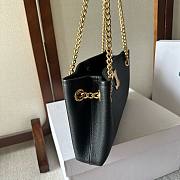 Celine medium newspaper black calfskin bag  - 5