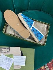 Gucci GG Blue Canvas Espadrilles - 5