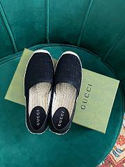 Gucci GG Black Canvas Espadrilles - 2