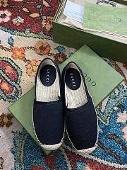 Gucci GG Black Canvas Espadrilles - 4