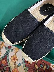 Gucci GG Black Canvas Espadrilles - 5