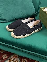 Gucci GG Black Canvas Espadrilles - 6