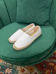 Gucci GG White Canvas Espadrilles - 5