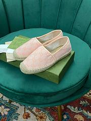 Gucci GG Pink Canvas Espadrilles - 1