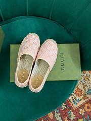 Gucci GG Pink Canvas Espadrilles - 6