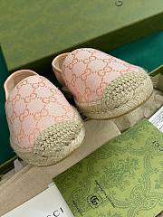 Gucci GG Pink Canvas Espadrilles - 5