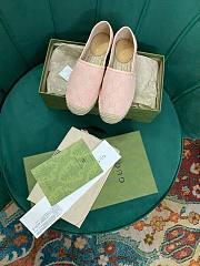 Gucci GG Pink Canvas Espadrilles - 4