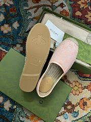 Gucci GG Pink Canvas Espadrilles - 3