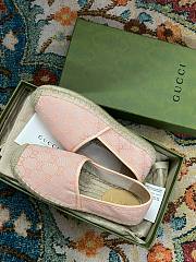 Gucci GG Pink Canvas Espadrilles - 2