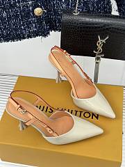 Louis Vuitton Blossom Slingback White Pump - 3