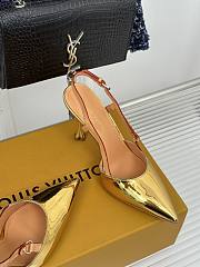 Louis Vuitton Blossom Slingback Gold Pump - 6