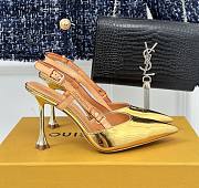 Louis Vuitton Blossom Slingback Gold Pump - 1