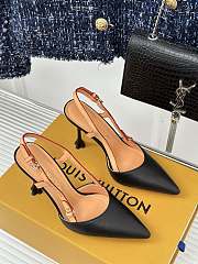 Louis Vuitton Blossom Slingback Black Pump - 4