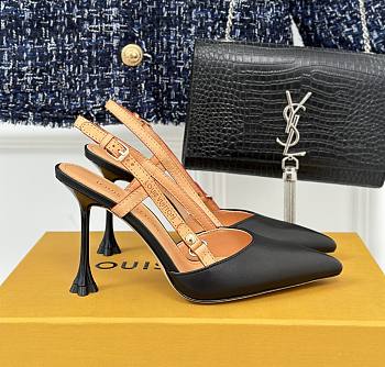 Louis Vuitton Blossom Slingback Black Pump