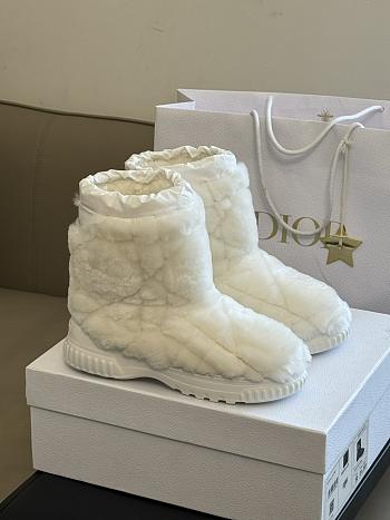 Dior White Frost Ankle Boot