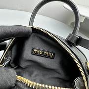 Miu Miu black leather top-handle bag - 5