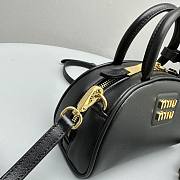 Miu Miu black leather top-handle bag - 6