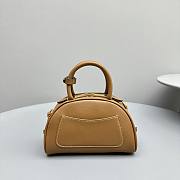 Miu Miu brown leather top-handle bag - 3