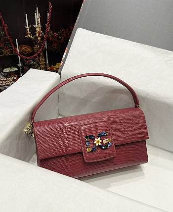 D&G sicily red leather woc bag 