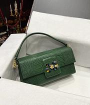 D&G sicily green leather woc bag - 1