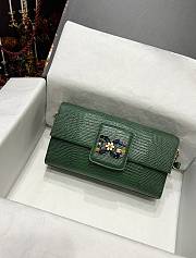 D&G sicily green leather woc bag - 6