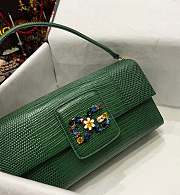 D&G sicily green leather woc bag - 5