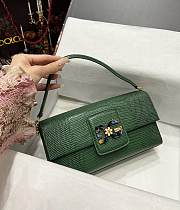 D&G sicily green leather woc bag - 3