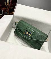 D&G sicily green leather woc bag - 2