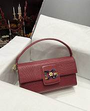 D&G sicily red leather woc bag  - 4