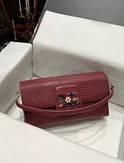 D&G sicily red leather woc bag  - 6