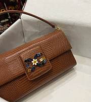 D&G sicily brown leather woc bag - 6