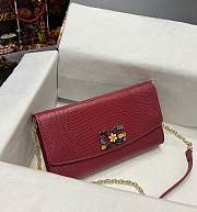 D&G red flower logo shoulder bag - 1