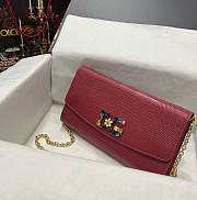 D&G red flower logo shoulder bag - 4