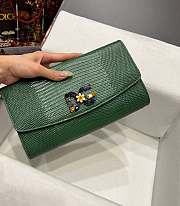 D&G green flower logo shoulder bag - 3