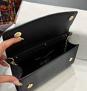 D&G black flower logo shoulder bag - 6