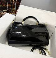 D&G Dolce Gabbana Small Sicily Black Handbag - 6