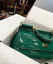 D&G Dolce Gabbana Small Sicily Green Handbag - 2