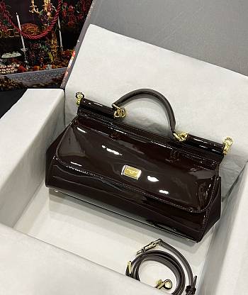 D&G Dolce Gabbana Small Sicily Brown Handbag